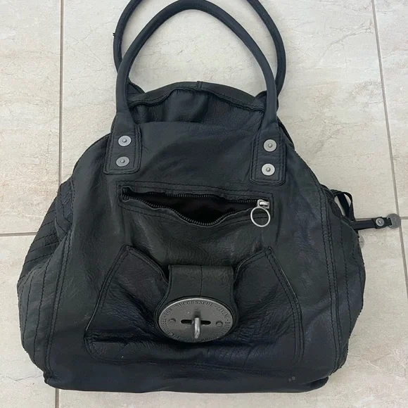 Diesel | Bags | Diesel Vintage Turn Lock Leather 2way